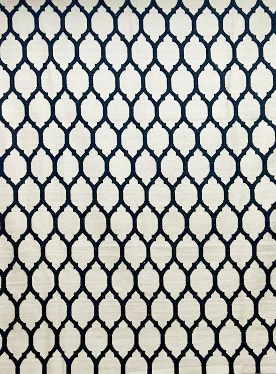 Tapete Kilim Reversivel 260x303 Black White