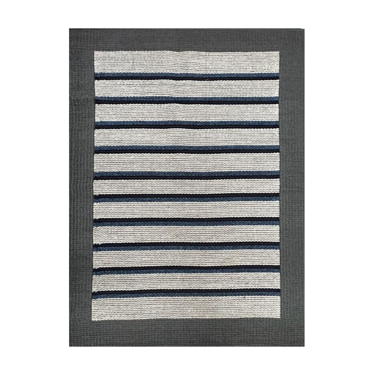 Tapete Tear 150x200 Listrado Cinza Azul