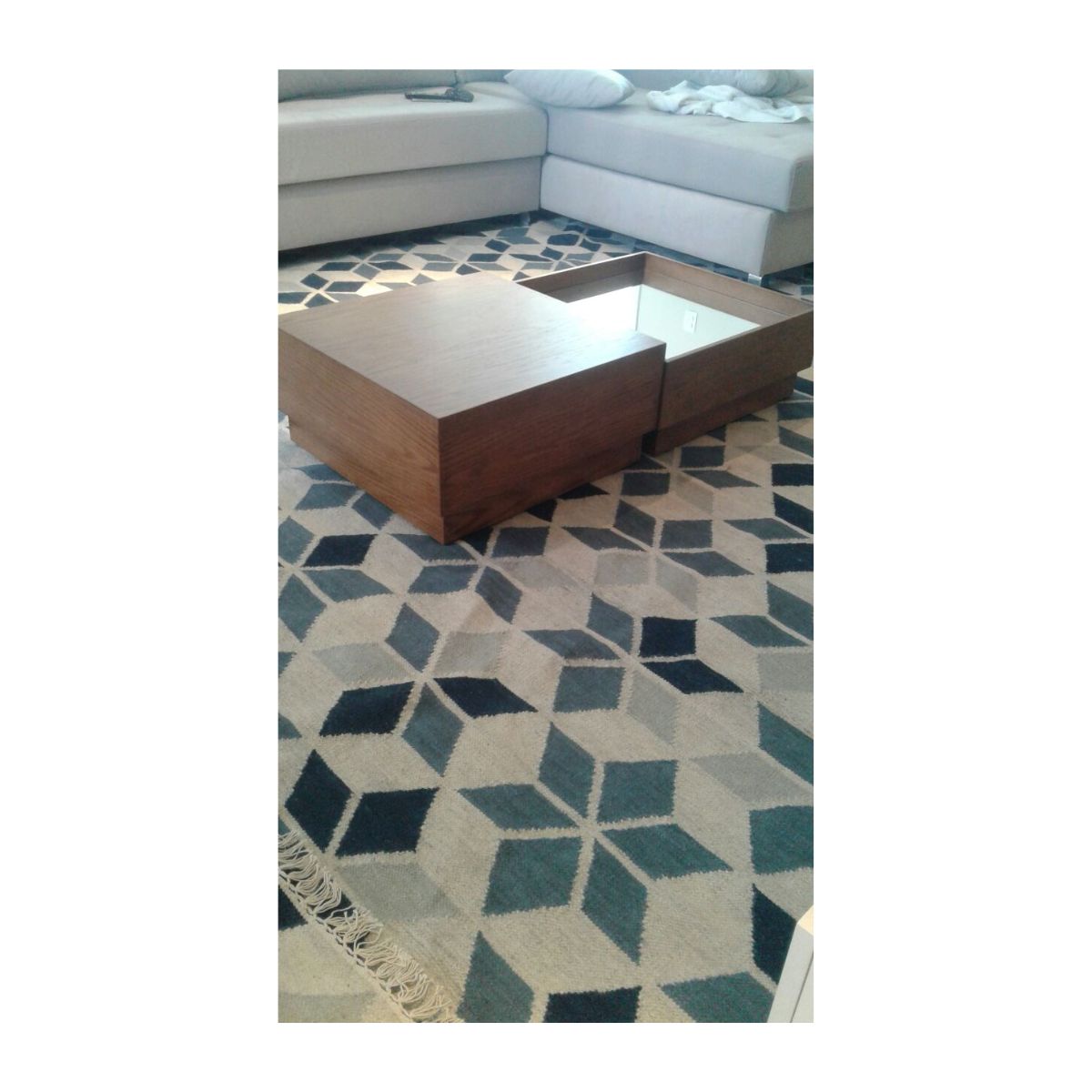 Tapete Kilim Delhi 150x200 azul