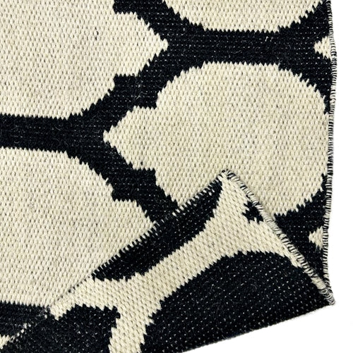 Tapete Kilim Reversivel 260x303 Black White