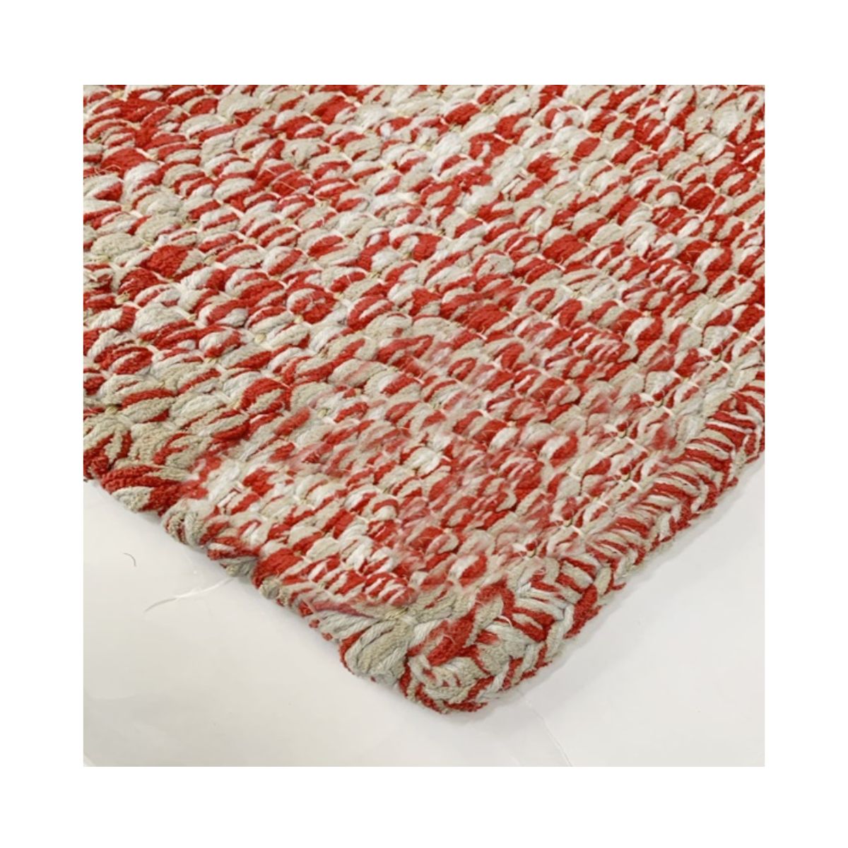 Tapete Tear 100x170 Trança Vermelho Bege