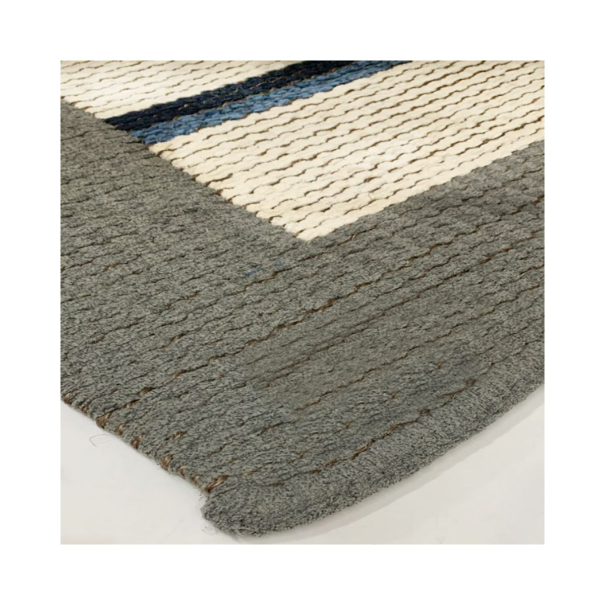 Tapete Tear 150x200 Listrado Cinza Azul