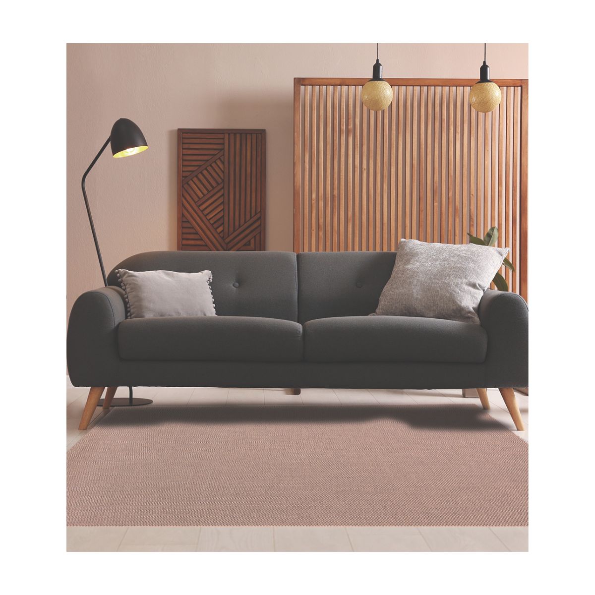 Tapete Buzios 150x200 canto 87 bege marrom
