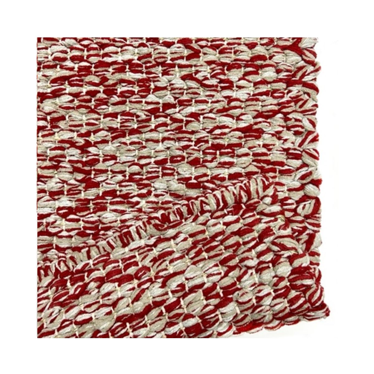 Tapete Tear 100x170 Trança Vermelho Bege