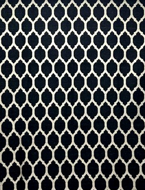 Tapete Kilim Reversivel 260x303 Black White