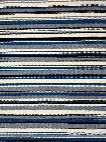 Tapete Tear 200x250 Chenile Listrado azul cru