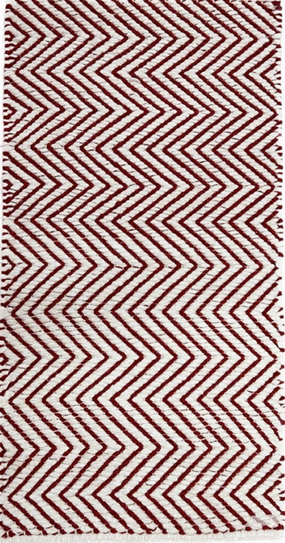 Tapete Tear 60x120 MA escama vermelho branco