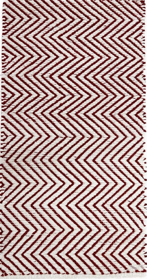 Tapete Tear 60x120 MA escama vermelho branco