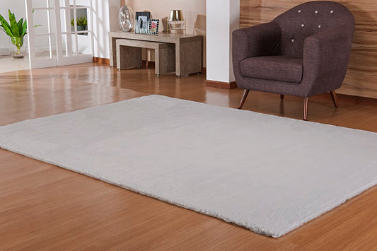 Tapete Pele Bangor 180x250 Prata Único