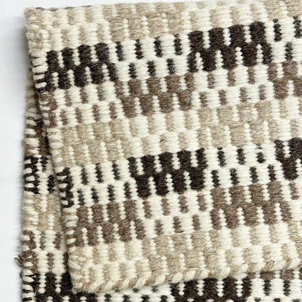 Tapete Kilim 61x92 Geometrico Marrom Bege