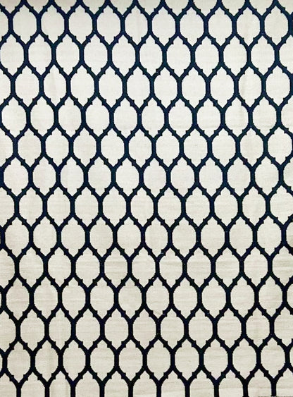 Tapete Kilim Reversivel 260x303 Black White