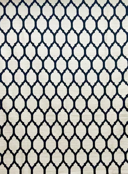 Tapete Kilim Reversivel 260x303 Black White