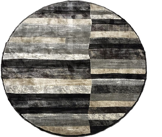 Tapete Ariel 250 Redondo 5883A Dark Grey
