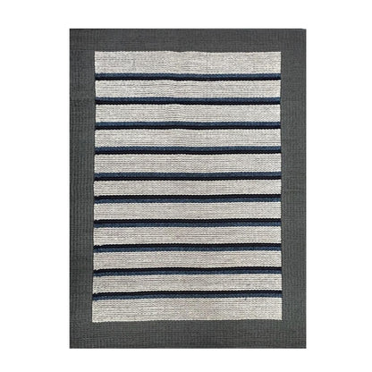 Tapete Tear 150x200 Listrado Cinza Azul