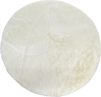 Tapete Rabbit Fur 150 Redondo Cor2 cream 30MM