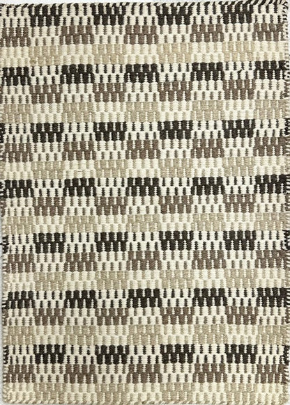 Tapete Kilim 61x92 Geometrico Marrom Bege
