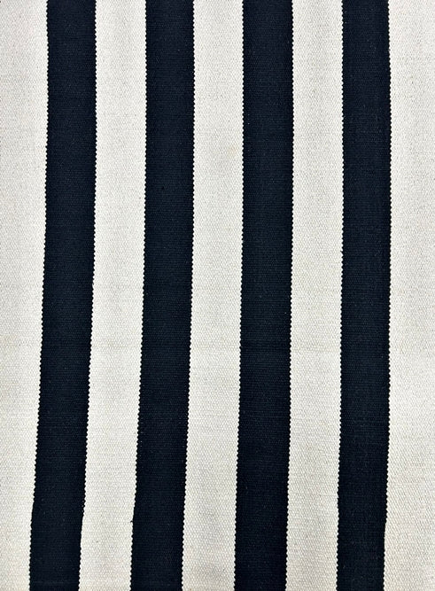 Tapete Tear 148x186 Algodão preto cru