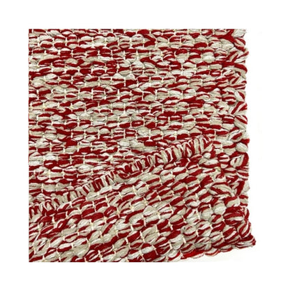 Tapete Tear 100x170 Trança Vermelho Bege